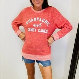 Festive Red Graphic Sweatshirt